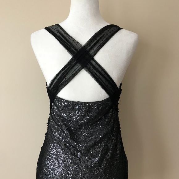 Express Mesh Sequin Cocktail dress - Picture 4 of 8